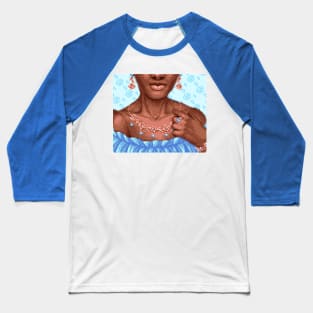 Blue Diamond Rose Gold Baseball T-Shirt